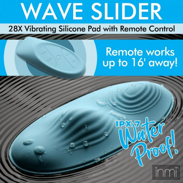 Inmi Wave Slider 28x Vibrating Silicone Pad W/ Remote Intimates Adult Boutique