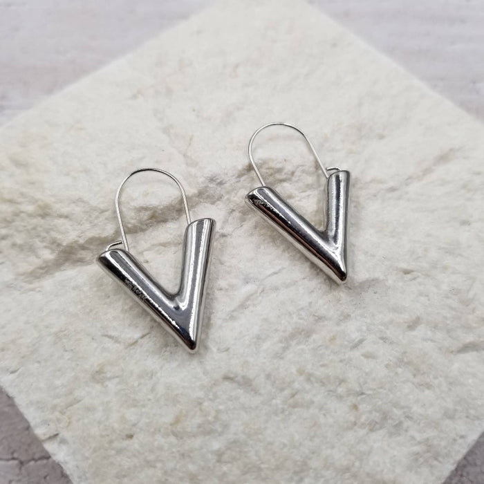 Inverted Triangular Earrings