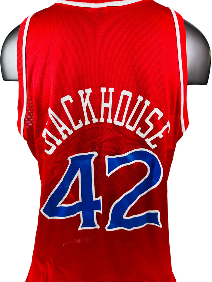 JERRY STACKHOUSE PHILADELPHIA SIXERS VINTAGE 1990'S CHAMPION JERSEY ADULT 48
