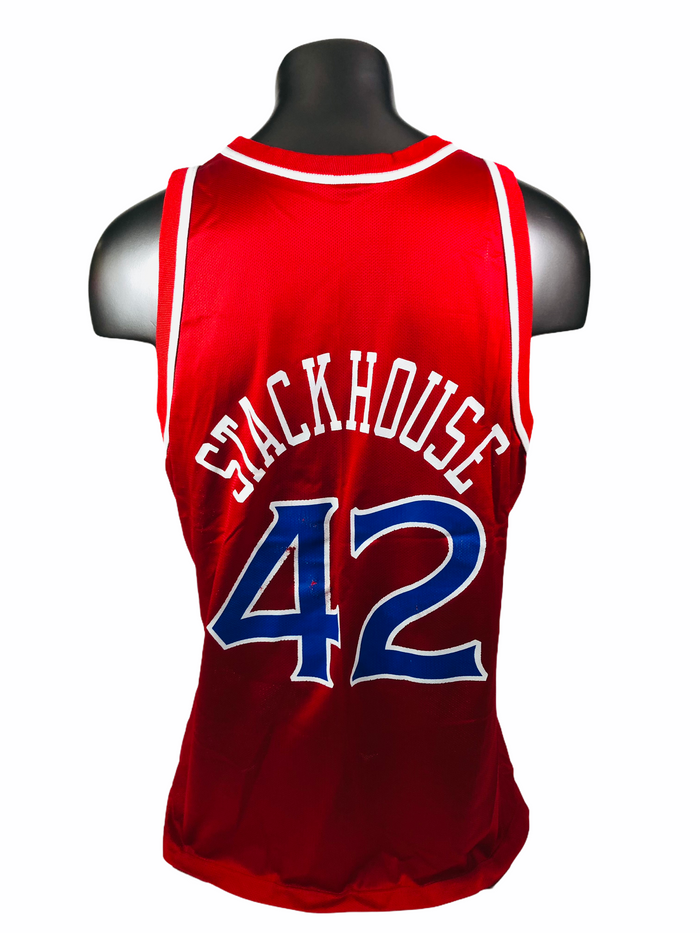 JERRY STACKHOUSE PHILADELPHIA SIXERS VINTAGE 1990'S CHAMPION JERSEY ADULT 48