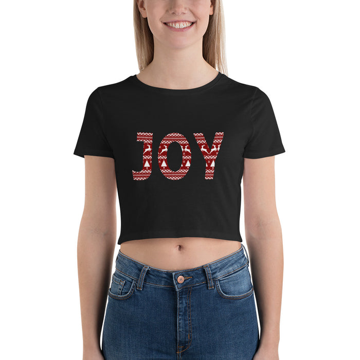 JOY Of Christmas Women’s Crop Tee - Bloom Seventy Seven