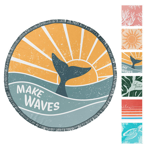 Juice Box 60" Round Beach Towels