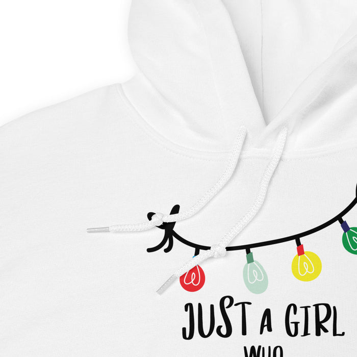 Just A Girl Who Loves Christmas Hoodie - Bloom Seventy Seven