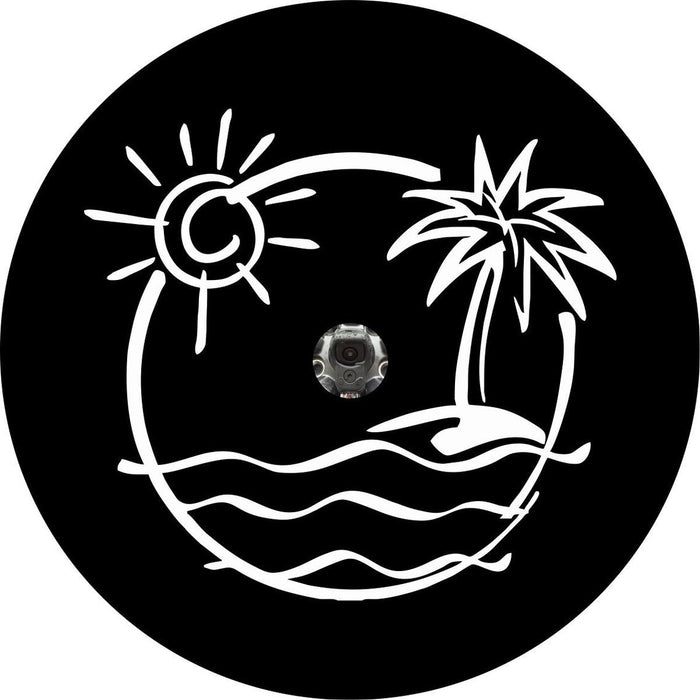 Just Beachin' - Beach Scene Drawing (ANY COLOR)