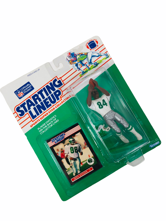 KEITH JACKSON PHILADELPHIA EAGLES VINTAGE 1989 STARTING LINEUP SLU FIGURINE