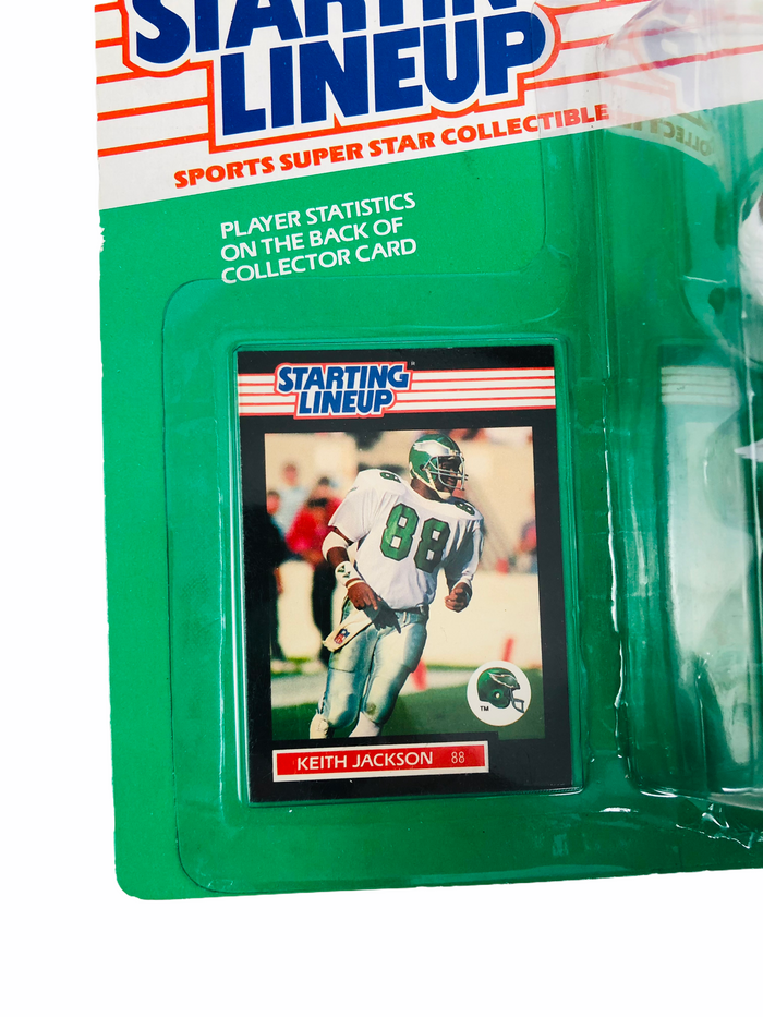 KEITH JACKSON PHILADELPHIA EAGLES VINTAGE 1989 STARTING LINEUP SLU FIGURINE