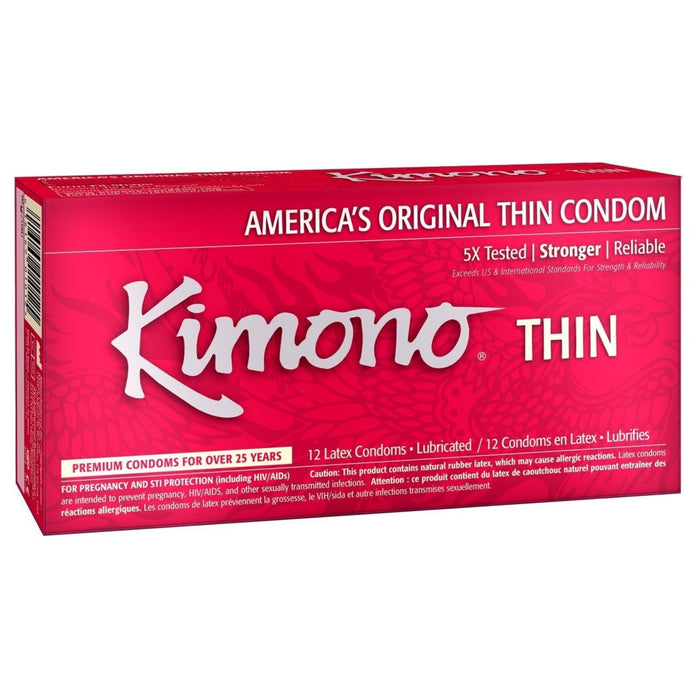 Kimono Lubricated Condom 12 Pk Intimates Adult Boutique