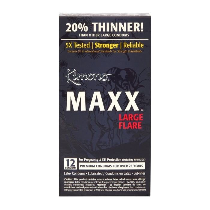 Kimono Maxx Large Flare 12pk Intimates Adult Boutique