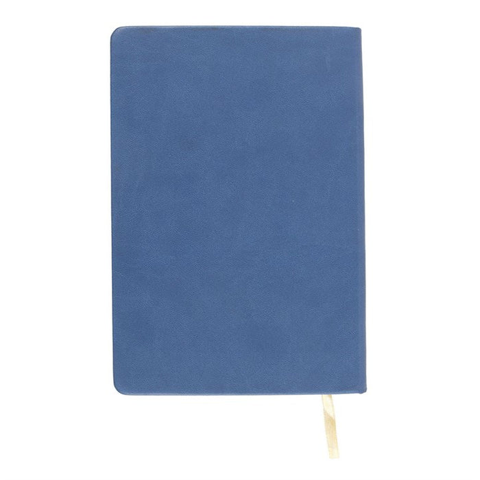 back view of king of my heart notebook with clean blue cover finish
