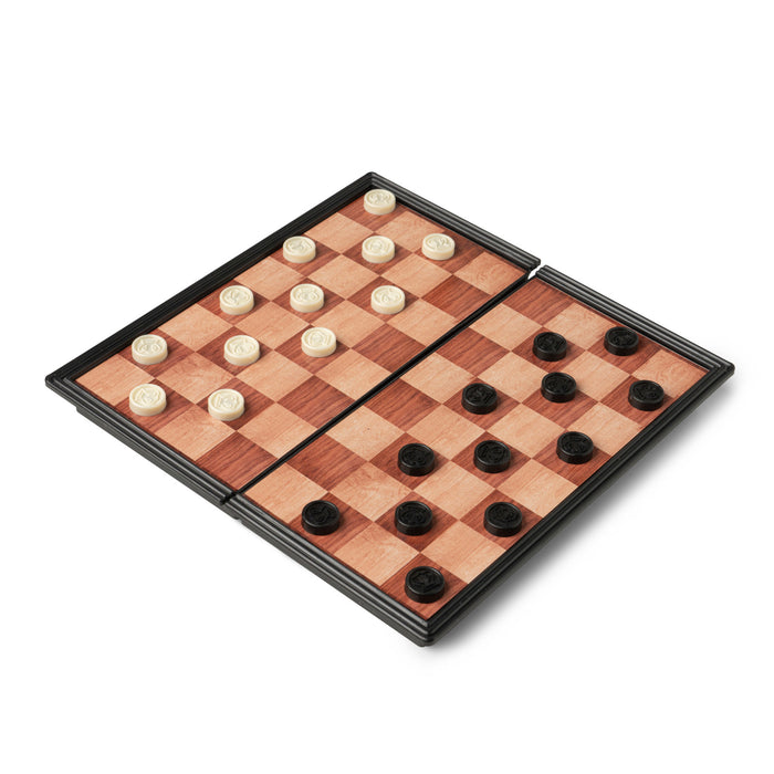 King Of The Hill Magnetic Travel Chess And Checkers Set