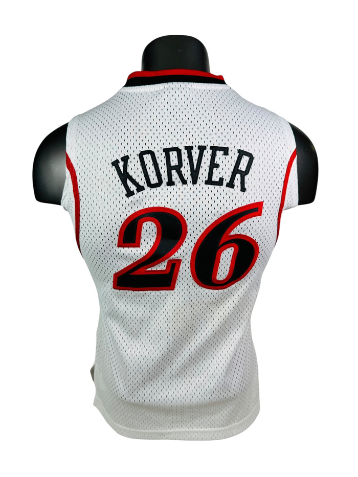 KYLE KORVER PHILADELPHIA SIXERS VINTAGE 2000'S ADIDAS JERSEY YOUTH MEDIUM