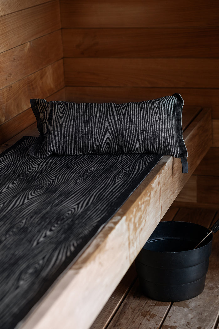 Lapuan Kankurit Viilu Black/Linen Sauna Pillow