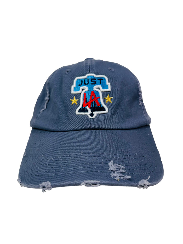 LARRY ANDERSEN JUST LA LIBERTY BELL DISTRESSED STRAPBACK ADULT HAT