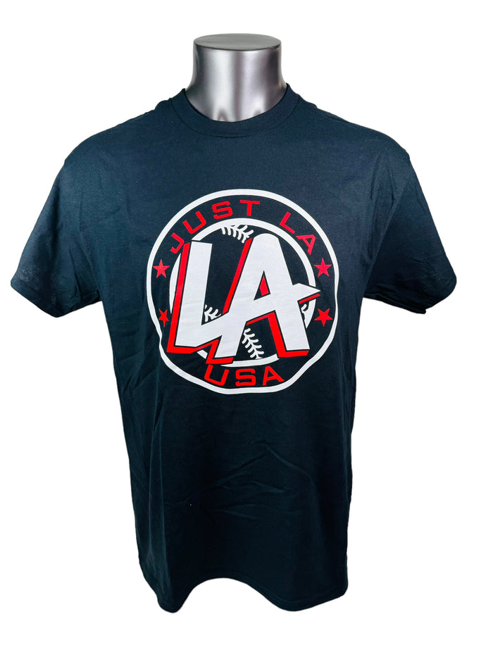 LARRY ANDERSEN JUST LA USA ADULT T-SHIRT