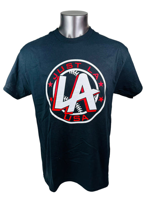 LARRY ANDERSEN JUST LA USA ADULT T-SHIRT