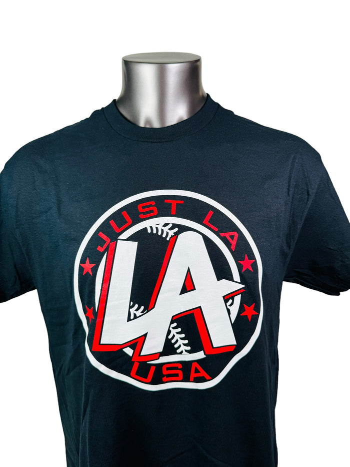 LARRY ANDERSEN JUST LA USA ADULT T-SHIRT