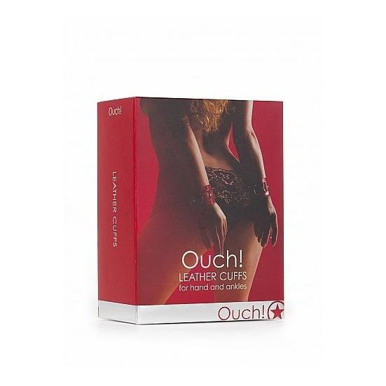 Leather Cuffs Red Intimates Adult Boutique