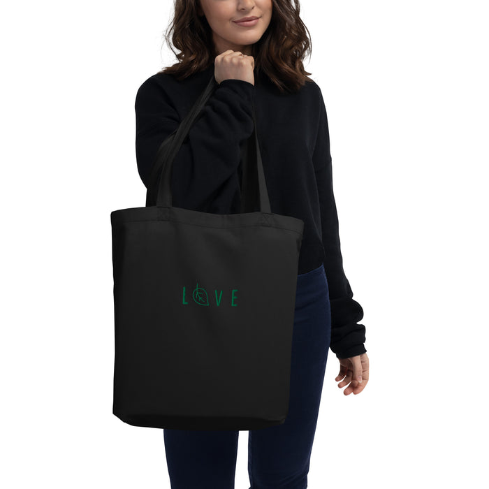 Love Embroidered Eco Tote Bag - Bloom Seventy Seven