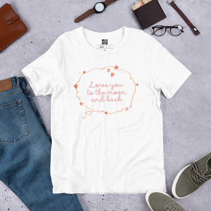 Love You To The Moon And Back Short-sleeve T-Shirt - Bella Aster