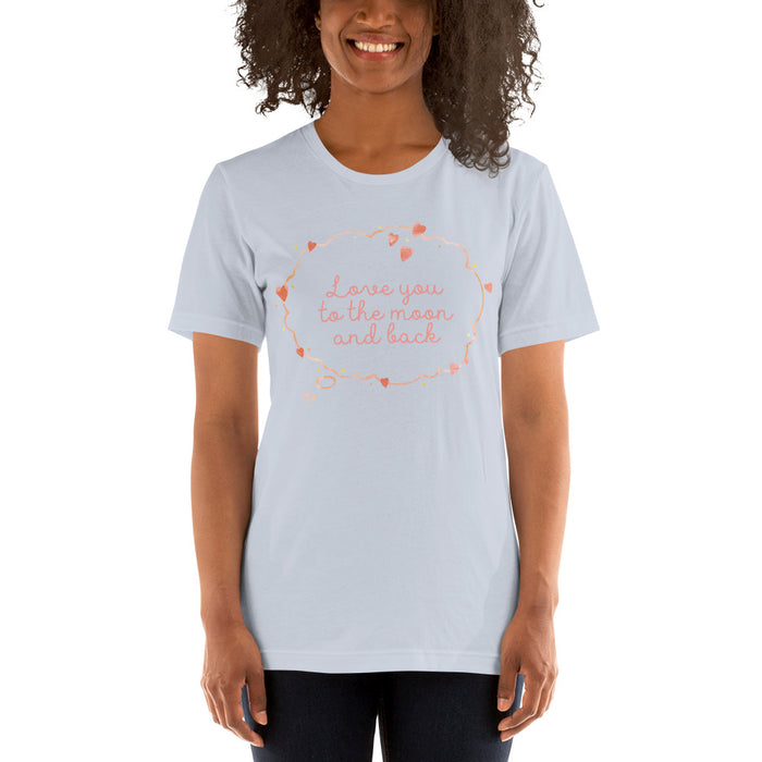 Love You To The Moon And Back Short-sleeve T-Shirt - Bella Aster