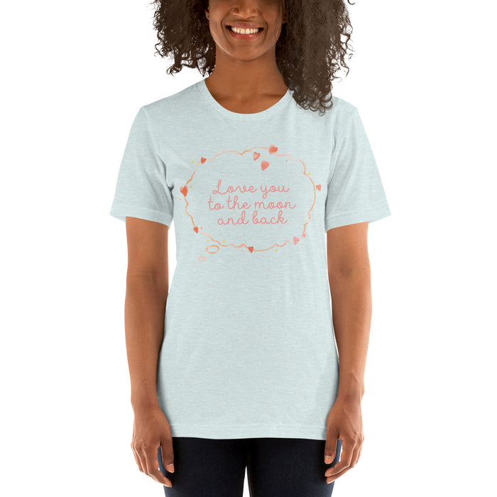 Love You To The Moon And Back Short-sleeve T-Shirt - Bella Aster