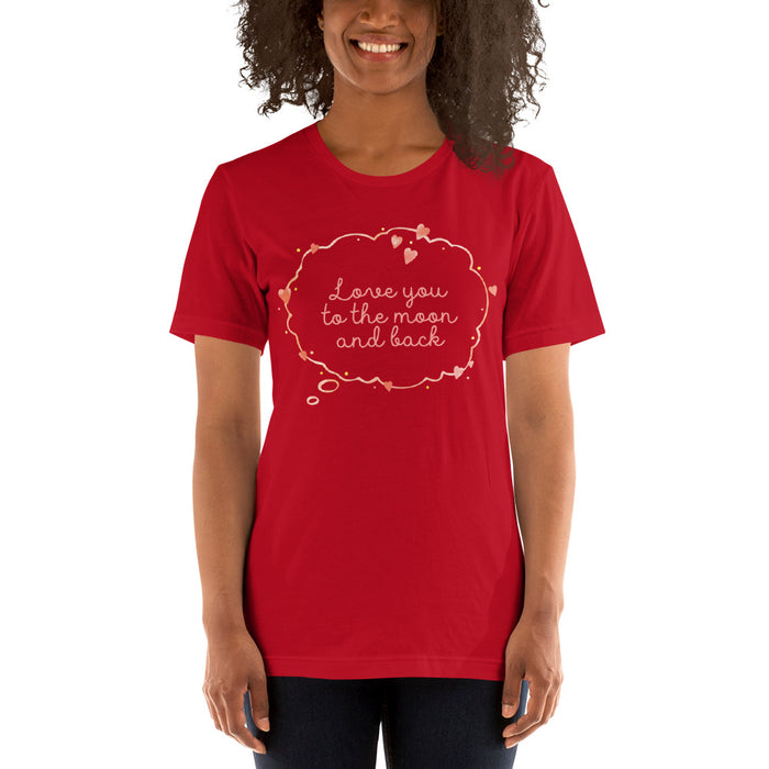 Love You To The Moon And Back Short-sleeve T-Shirt - Bella Aster