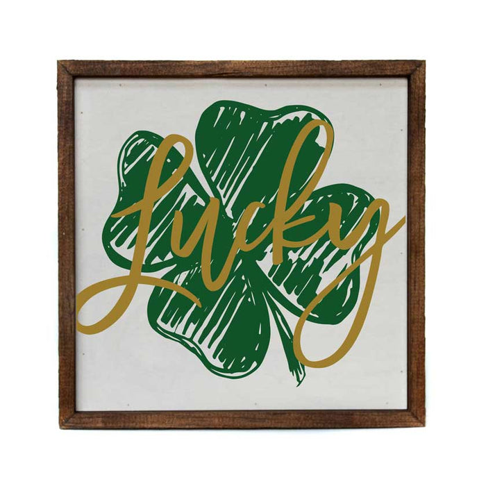 Lucky Shamrock Sign