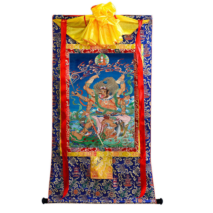 2778-唐卡-HBMT-083玛哈嘎拉-大黑天-240dpi - Tibetan thangka painting, view 4