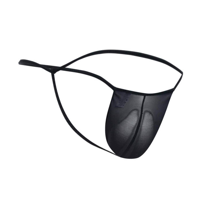 Male Basics Mob Tulle T-thong Black S-m Intimates Adult Boutique
