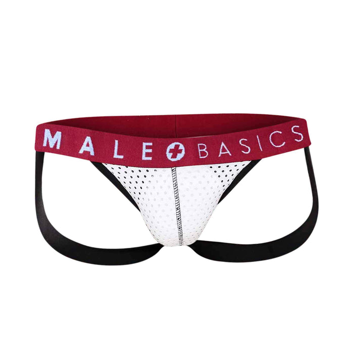 Mb Spot Jockstrap White Small Intimates Adult Boutique