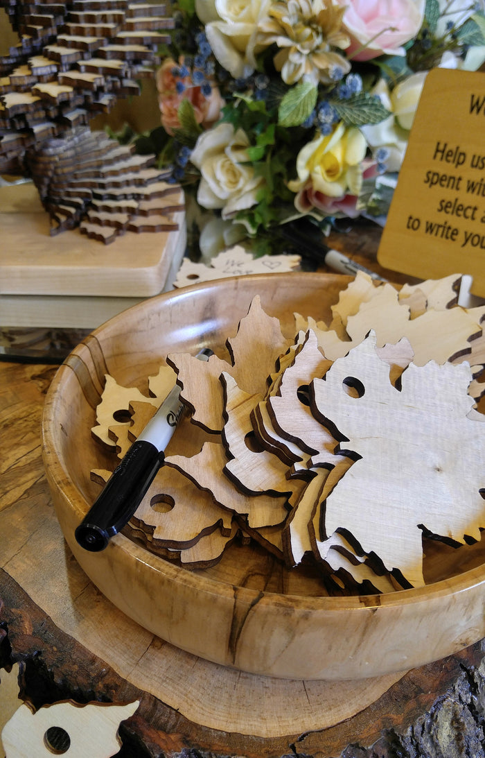 Natural Fall Leaves Memory Sculpture