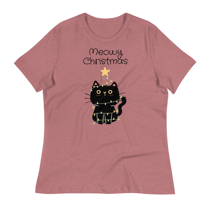 Meowy Christmas Women's Relaxed T-Shirt
