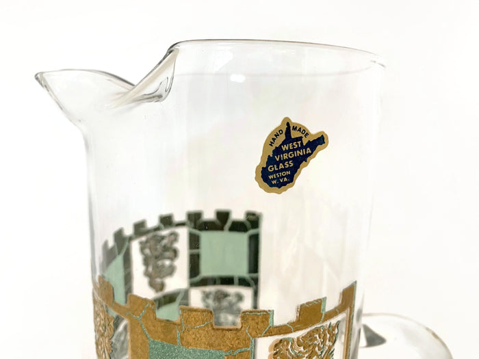Mid Century Barware Set by WV Glass Co. at Duckwells