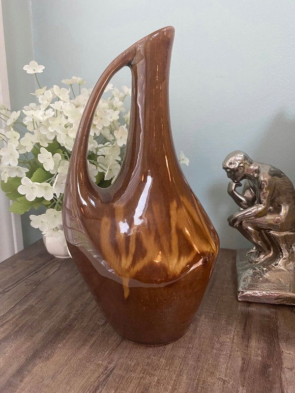 Mid Century Ceramic Decorative Ewer Pitcher at Duckwells