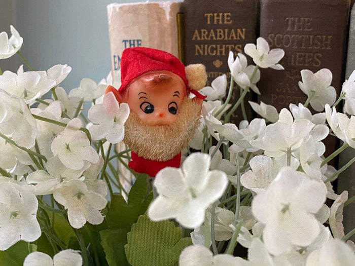 Mid Century Christmas Elf Floral Pick at Duckwells