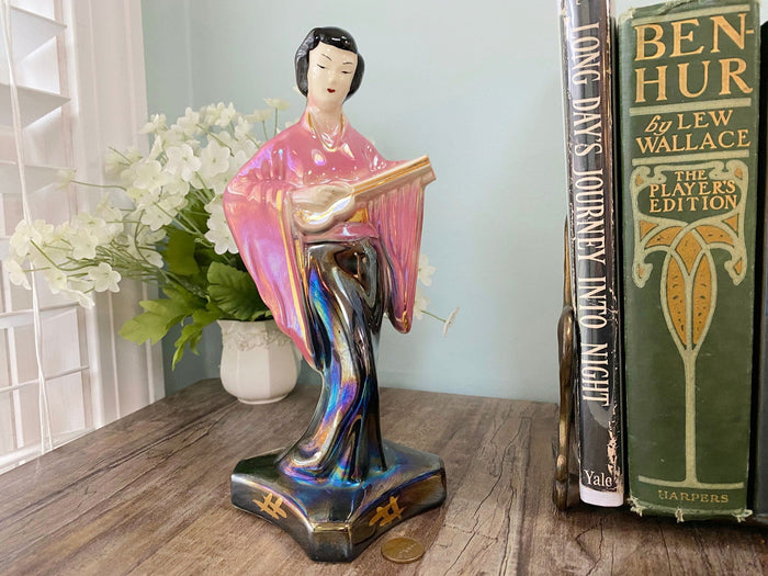 Midcentury Asian Ceramic Lusterware Figurine at Duckwells