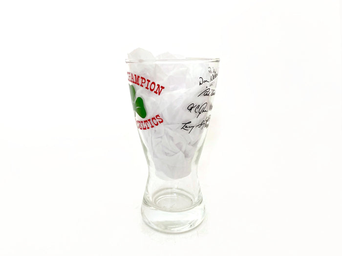 Midcentury Boston Celtics Glass, 1965-66 Championship at Duckwells
