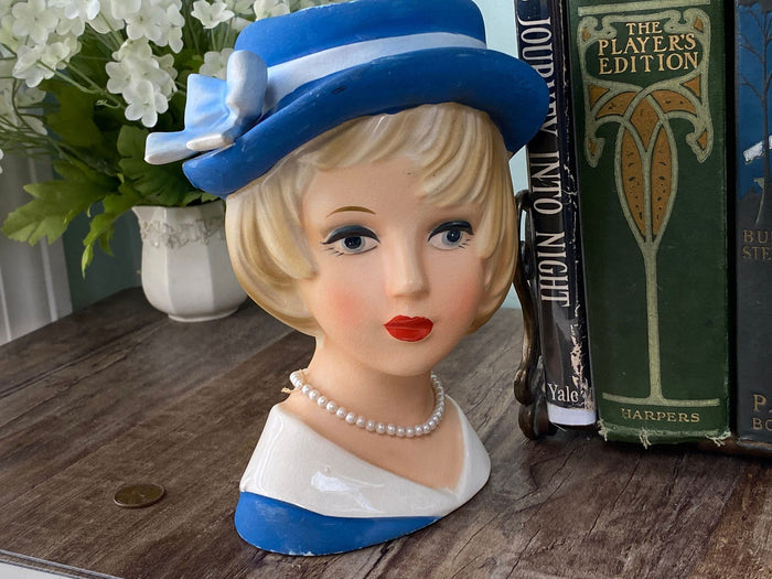 Midcentury Lady Headvase by Relpo at Duckwells