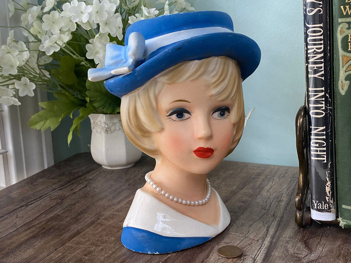 Midcentury Lady Headvase by Relpo at Duckwells