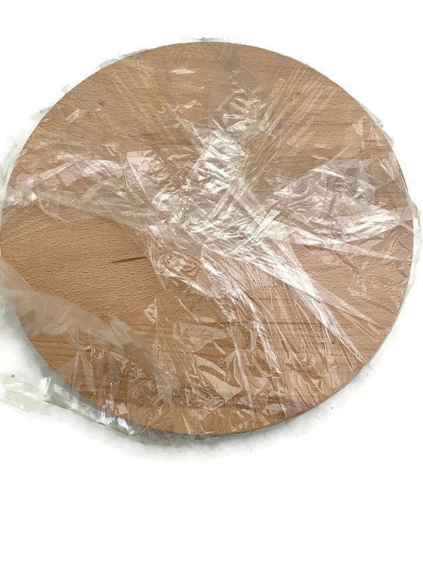 Midcentury Round Wood Cutting Board at Duckwells
