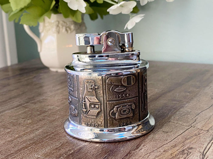 Midcentury Table Lighter with Telephone History at Duckwells