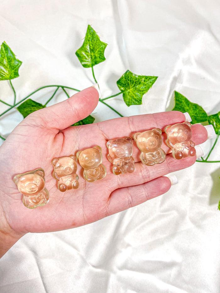 Mini Citrine Teddy Bear