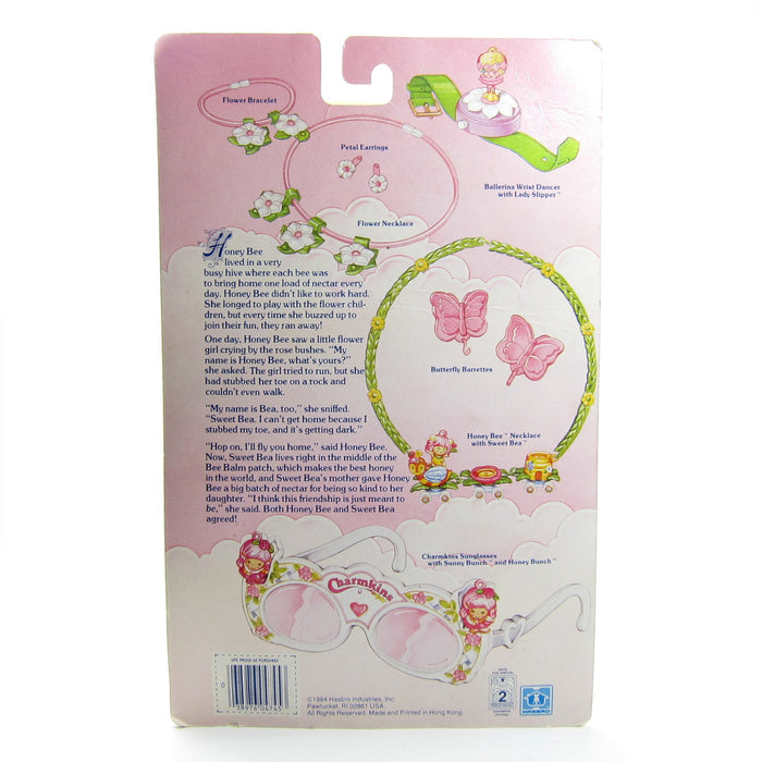 Charmkins backcard for Honey Bee necklace with Sweet Bea