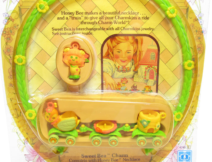 Sweet Bea Charmkins charm with Honey Bee necklace MOC