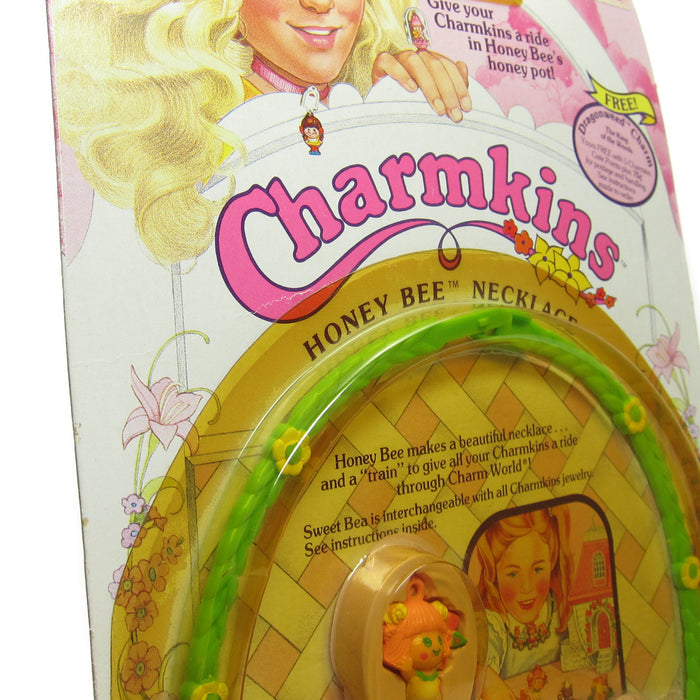 Sweet Bea Charmkins charm with Honey Bee necklace MOC