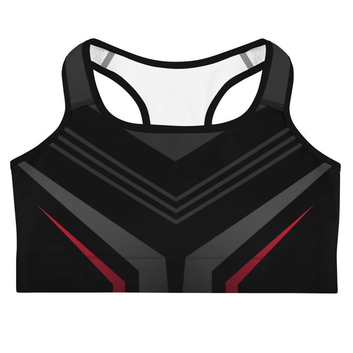 Modern Black Print Sports Bra - Bloom Seventy Seven