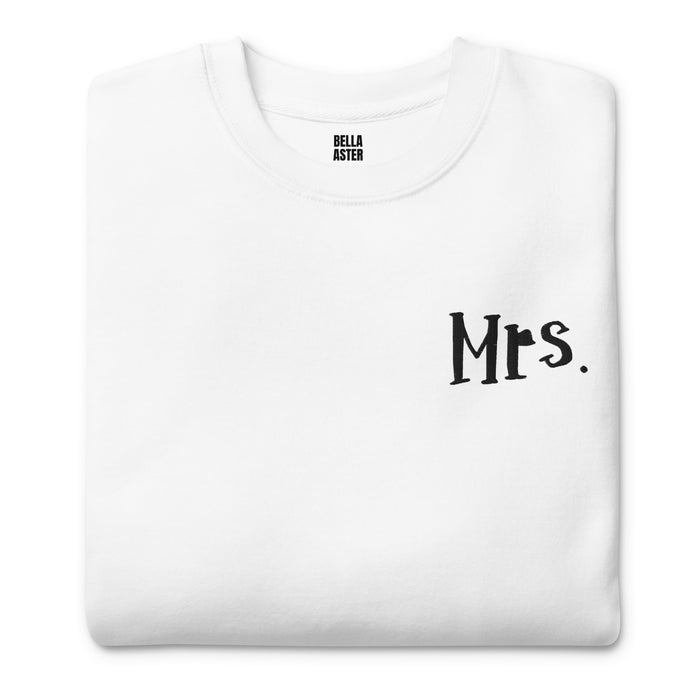 Mr. and Mrs. Couple Fleece Sweatshirt - Bloom Seventy Seven