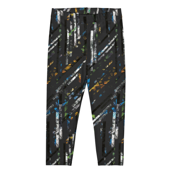 Multicolor Geometric Capri Leggings - Bloom Seventy Seven