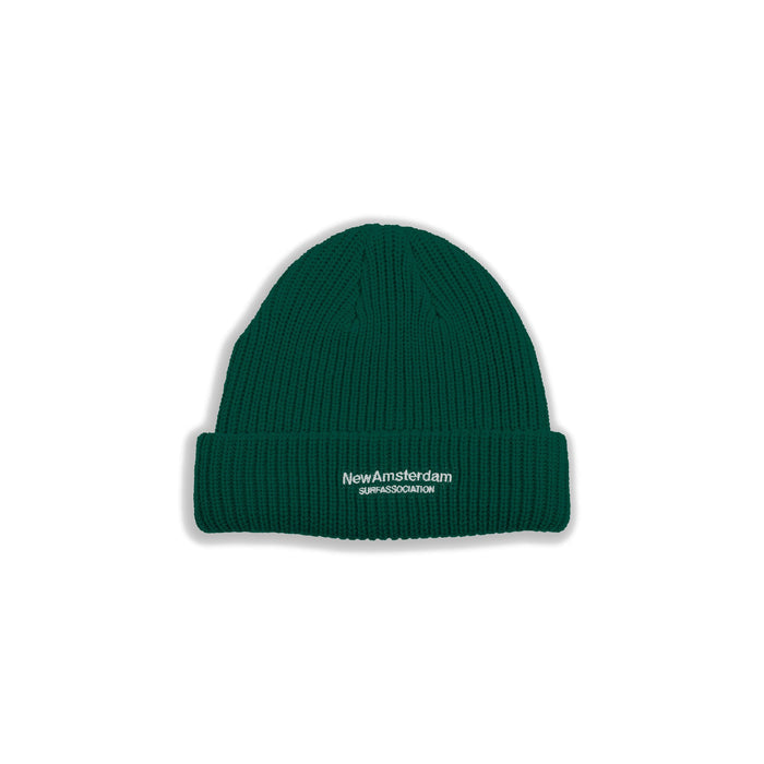 New Amsterdam - Logo Beanie - Green-Accessoires-2302104004