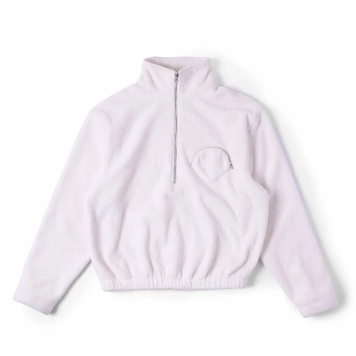 New Amsterdam - Oyster Fleece Off White - White-Pulls et Sweats-2302153001